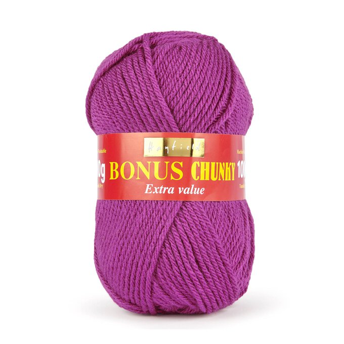 Hayfield Grape Bonus Chunky Yarn 100g (568) Hobbycraft
