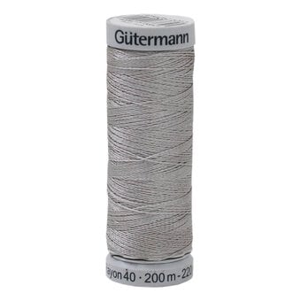 Gutermann Silver Sulky Rayon 40 Weight Thread 200m (1011)