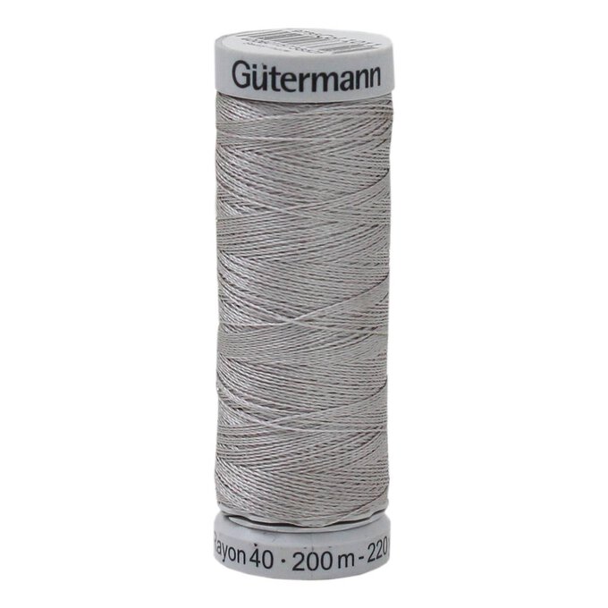 Gutermann Silver Sulky Rayon 40 Weight Thread 200m (1011) image number 1
