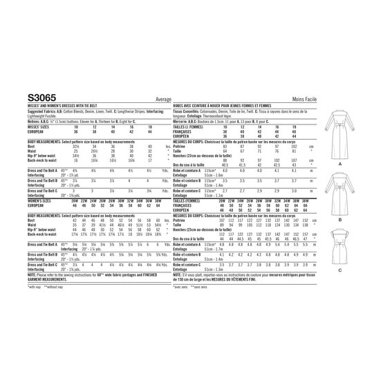 Simplicity Women’s Dress Sewing Pattern S3065 (20W-28W) image number 5