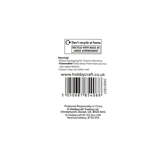 White 16 Count Aida Fabric 48cm x 53cm image number 5