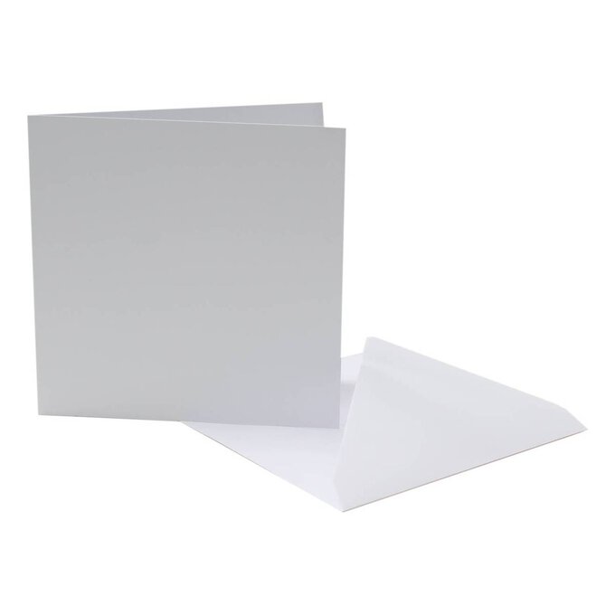 White  Cards and Envelopes 7 x 7 Inches 25 Pack image number 1