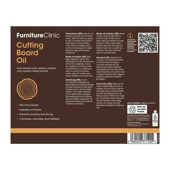 Furniture Clinic Cutting Board Care Kit image number 7