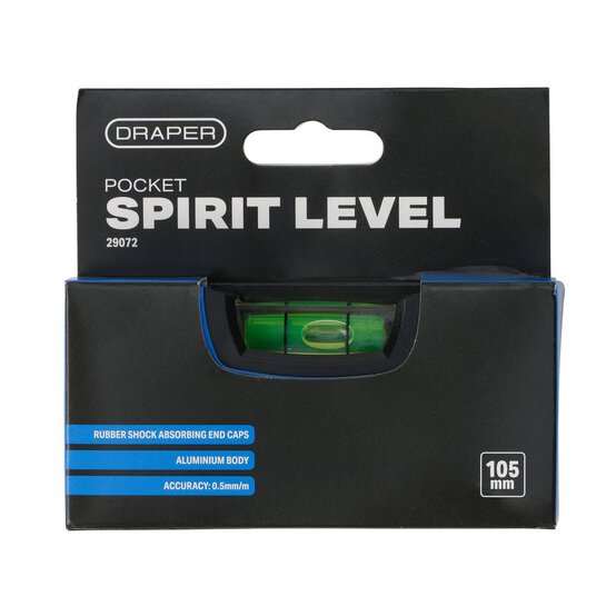 Draper Pocket Spirit Level 105mm image number 1