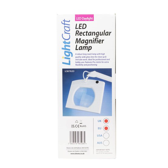 Lightcraft LED Rectangular Magnifier Lamp image number 5