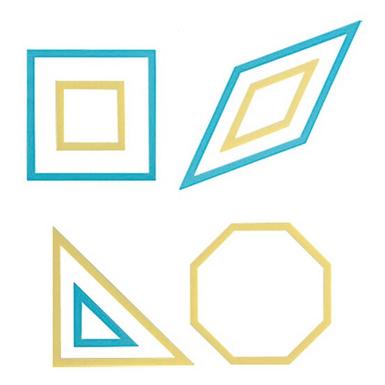 Clover Square and Octagon Patchwork Templates 7 Pieces image number 1