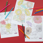 3 Free Autumnal Flower Colouring Sheets to Download image number 1