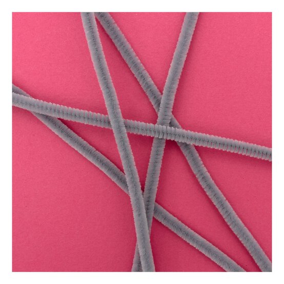Grey Pipe Cleaners 12 Pack image number 2