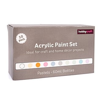 Pastel Acrylic Craft Paint 60ml 10 Pack image number 4