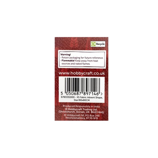 Fabric Advent Star 80cm image number 6