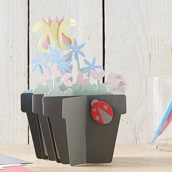 Cricut: How to Make a Mother's Day Flower Pot Card