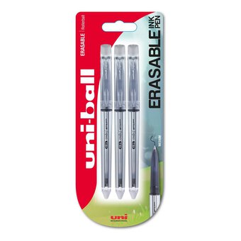 Uni-ball Black Erasable Pens 3 Pack