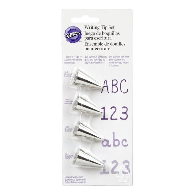 Wilton Writing Decorating Tips 4 Pack Hobbycraft