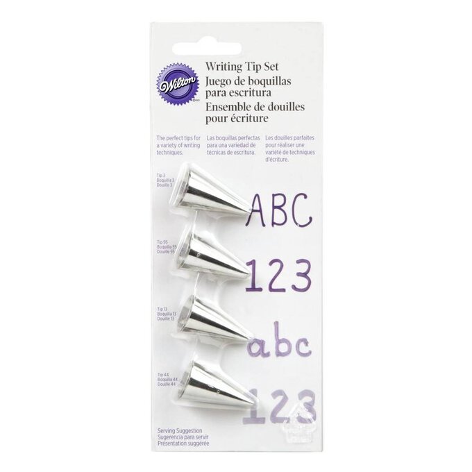 Wilton Writing Decorating Tips 4 Pack image number 1