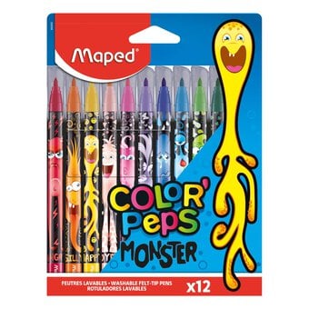 Maped Color’Peps Monster Felt Tip Pens 12 Pack