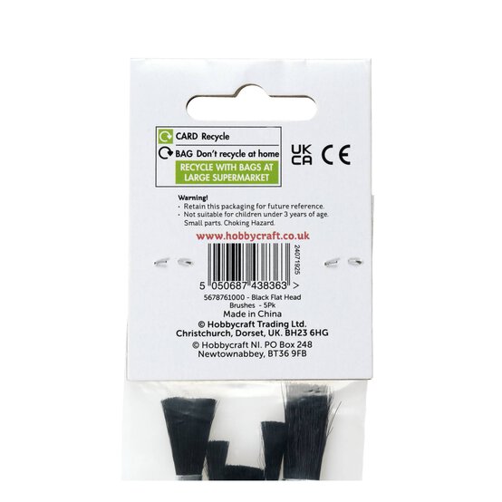 Junior Artists' Paint Brushes 5 Pack image number 5