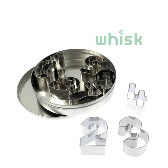 Whisk Number Cutters 9 Pieces image number 1