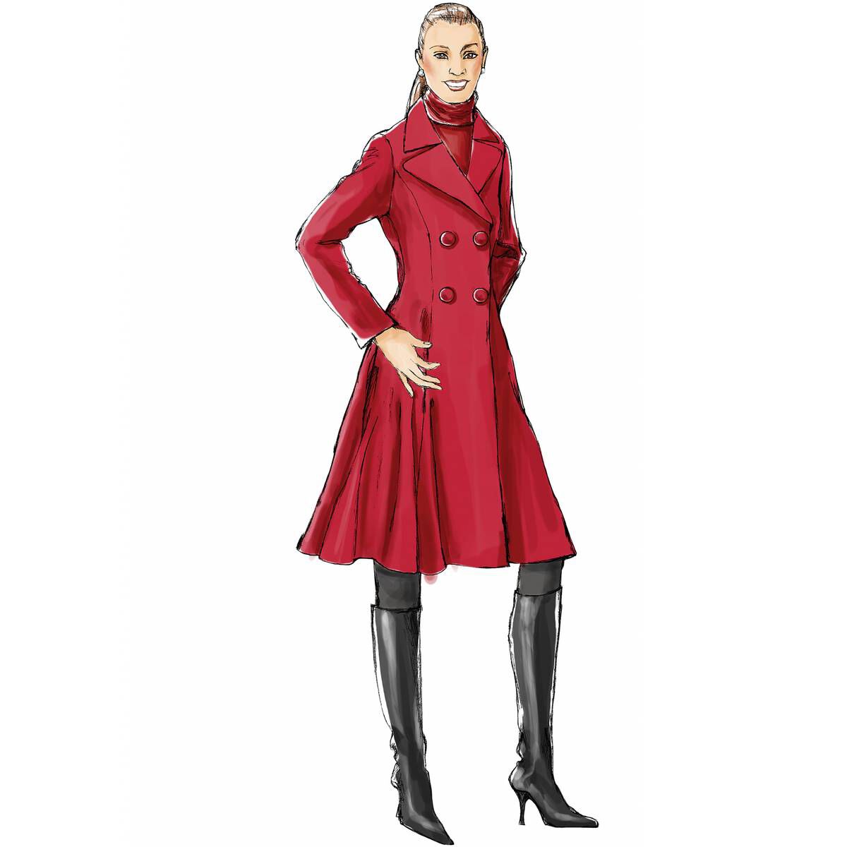 Vogue Women’s Coat Sewing Pattern V8346 (1822) Hobbycraft