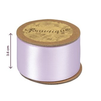 Light Orchid Double-Faced Satin Ribbon 36mm x 5m image number 4