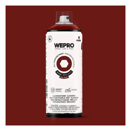 MTN WEPRO Bacchus Red Gloss All-Purpose Paint 400ml image number 1