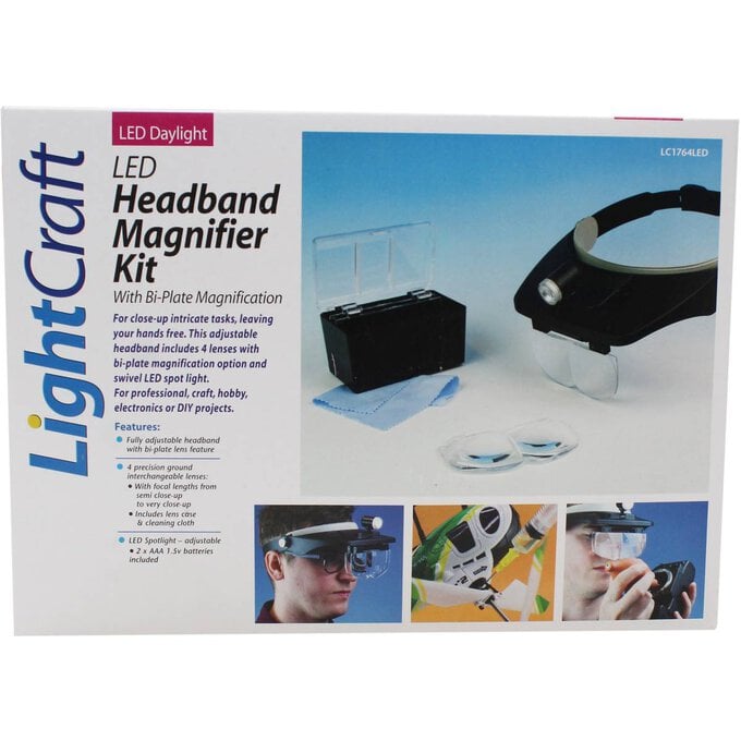 Lightcraft LED Headband Magnifier Kit