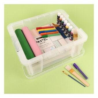 Whitefurze Allstore 24 Litre Clear Storage Box  image number 2