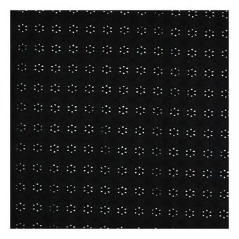 Black Broderie Anglaise Fabric by the Metre image number 2