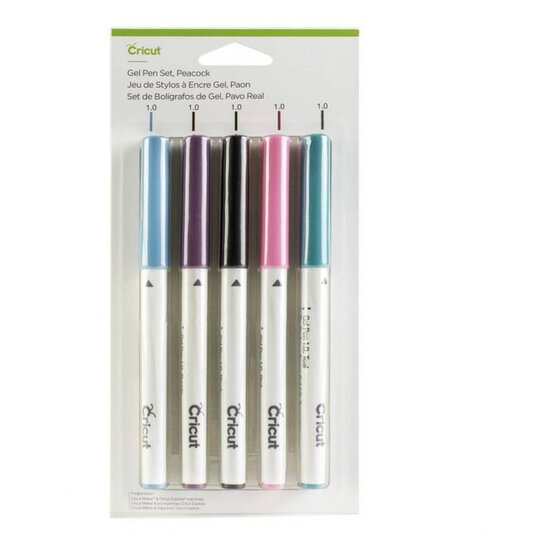 Cricut Peacock Gel Pen Set 5 Pack image number 1