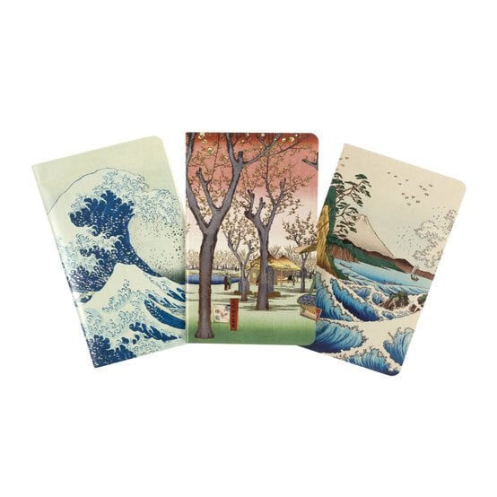 Japanese Woodblocks Mini Notebooks 3 Pack  image number 1