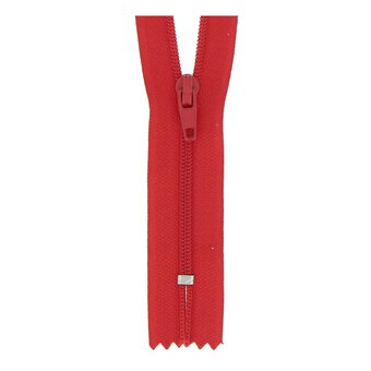 Milward Red Nylon Dress and Skirt Zip 10cm 