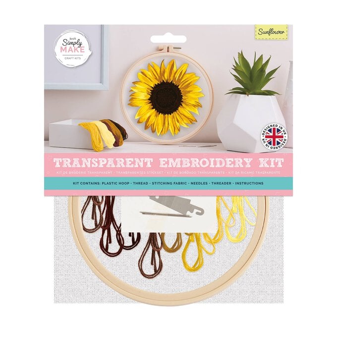 Sunflower Transparent Embroidery Kit  image number 1