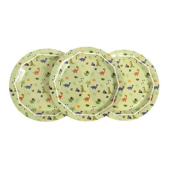 Dinosaur Party Paper Plates 8 Pack image number 1