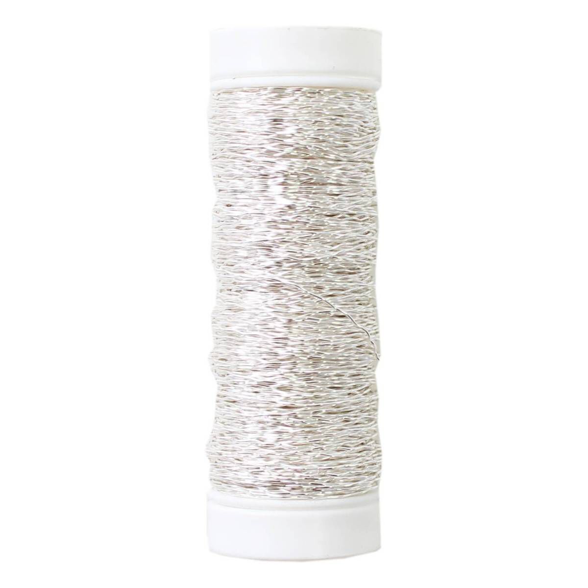 Oasis Silver Floral Bullion Wire 25g Hobbycraft