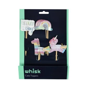 Whisk Unicorn, Rainbow and Llama Cake Toppers 12 Pack image number 5