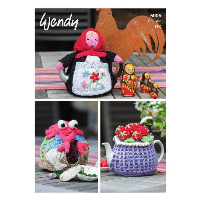Wendy Mode DK Tea Cosies and Babushka Doll Digital Pattern 6006 image number 1