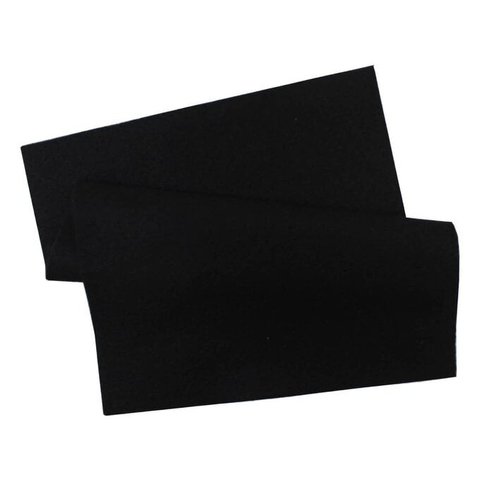 Black Polyester Felt Sheet A4 image number 1