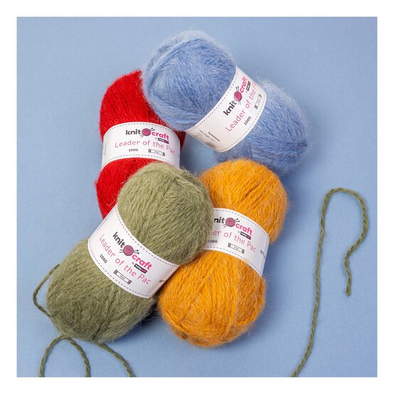 Knitcraft Denim Blue Leader of the Pac Aran Yarn 100g image number 4