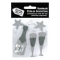 Express Yourself Silver Celebration Card Toppers 3 Pieces image number 1
