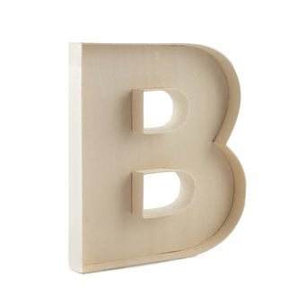 Wooden Fillable Letter B 22cm