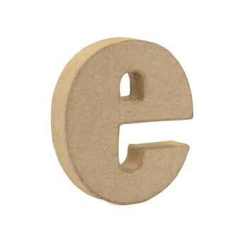 Lowercase Mini Mache Letter E