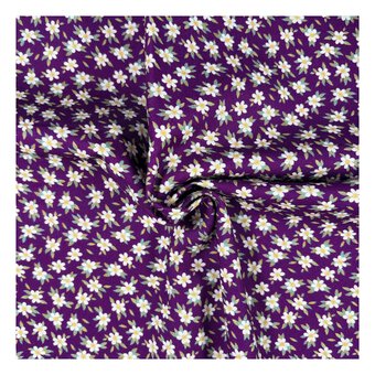 Nocturne Flora Shadow Bloom Cotton Fabric by the Metre