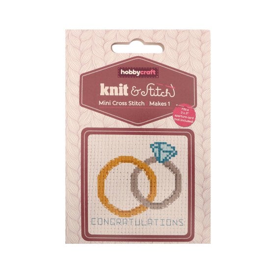 Mini Engagement Cross Stitch Kit image number 3