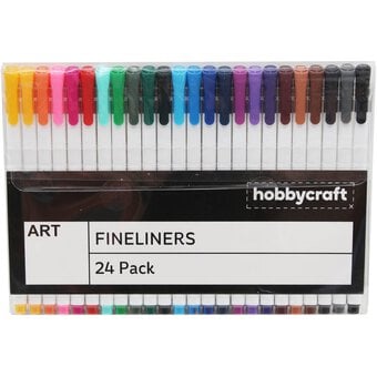 Coloured Fineliners 24 Pack