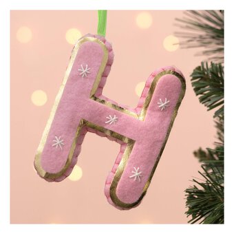 Hanging Felt Letter H Decoration
