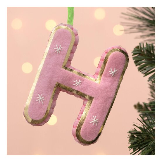 Hanging Felt Letter H Decoration image number 1