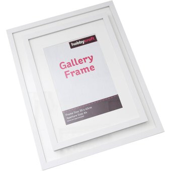 White Gallery Frame 30cm x 40cm image number 4