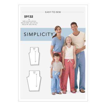 Simplicity Unisex Sleepwear Sewing Pattern S9132