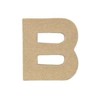 Mini Mache Letter B 10cm image number 4