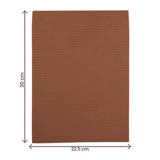 Brown Corrugated EVA Foam Sheet 22.5cm x 30cm image number 5