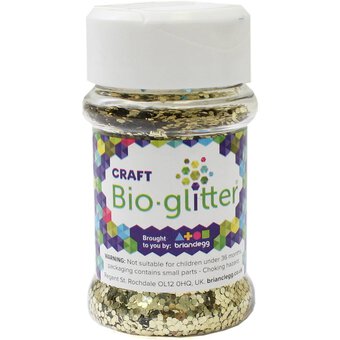 Brian Clegg Gold Craft Biodegradable Glitter 40g image number 3